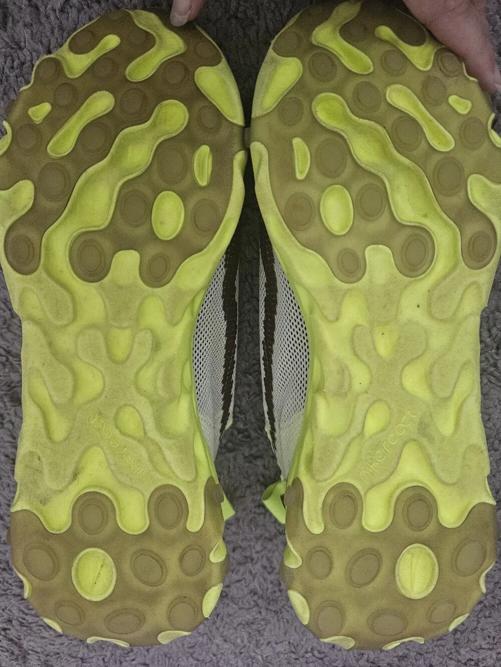 NIKE React Runner ISPA Platinum Volt Running Shoes Mens Size 8‎ CT2692-002